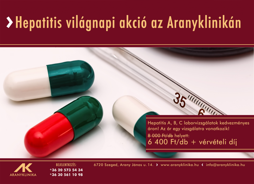 Hepatitis világnapi akció az Aranyklinikán