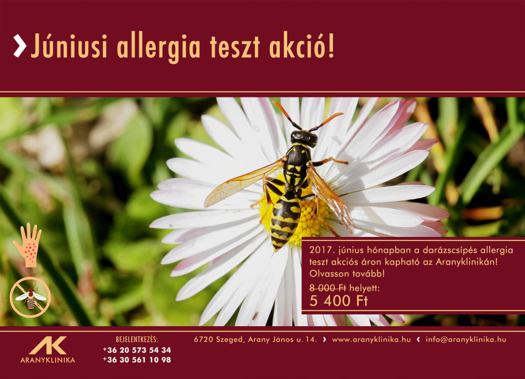 Júniusi allergia teszt akció!