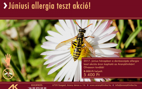 Júniusi allergia teszt akció!