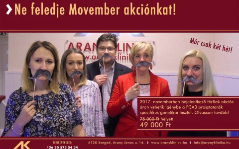 Ne feledje Movember akciónkat!