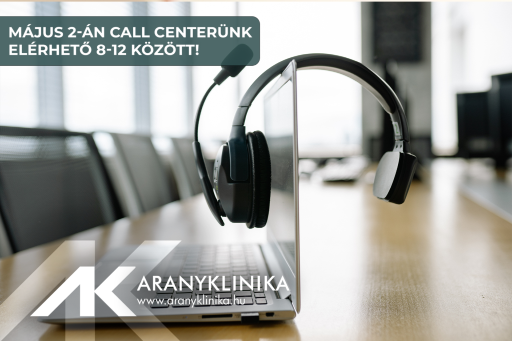 Aranyklinika működési rendje május 1-jén