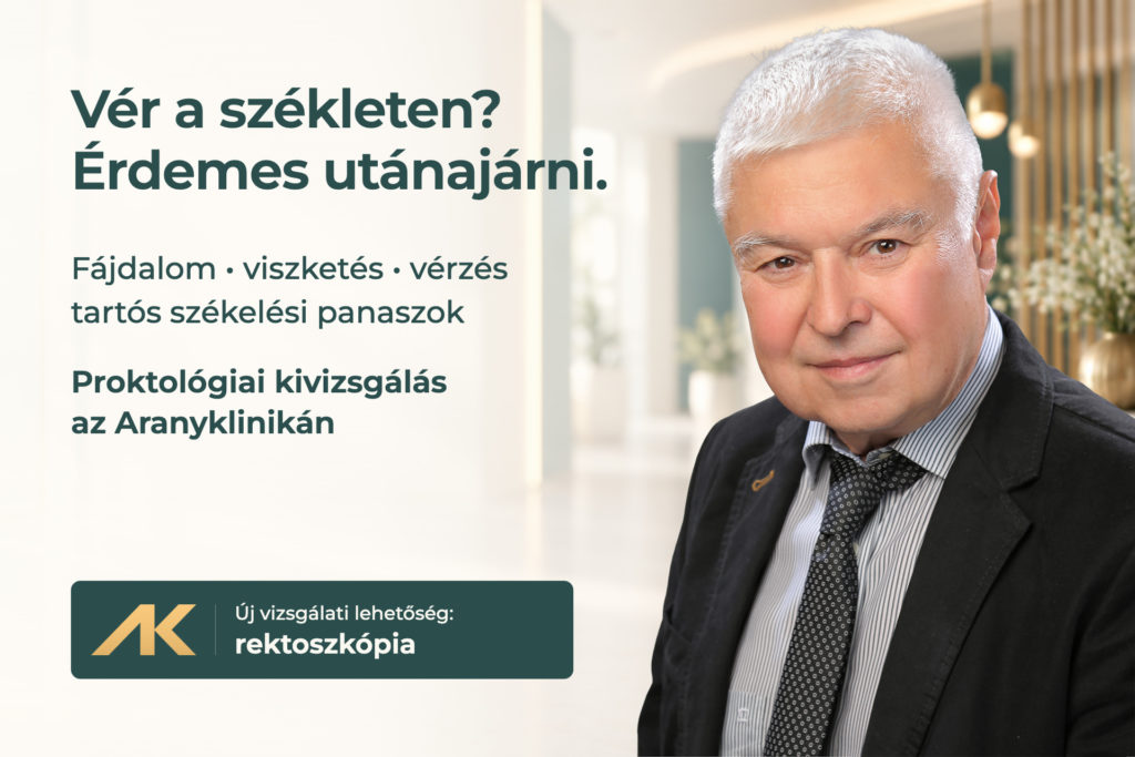 Vér a székleten, fájdalom vagy tartós panaszok? Új vizsgálati lehetőség az Aranyklinikán
